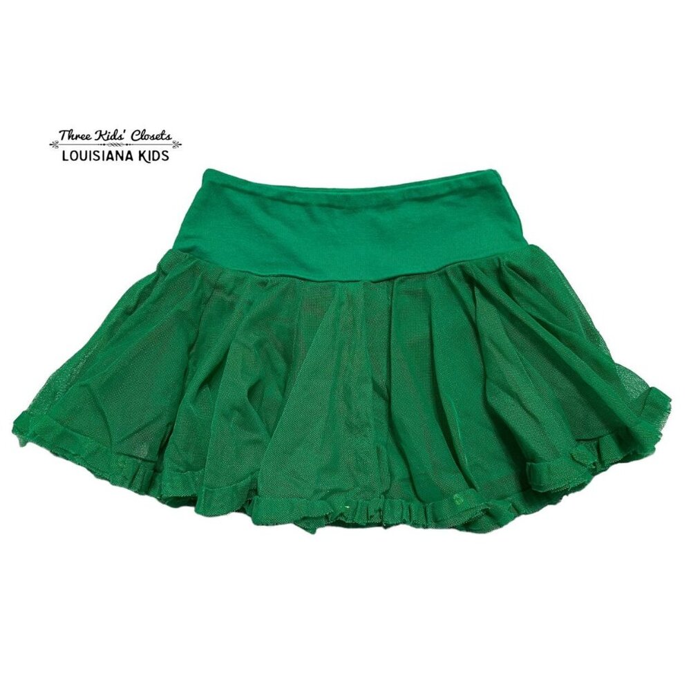 Haven Girl 2Y Green Tulle Skort Skirt